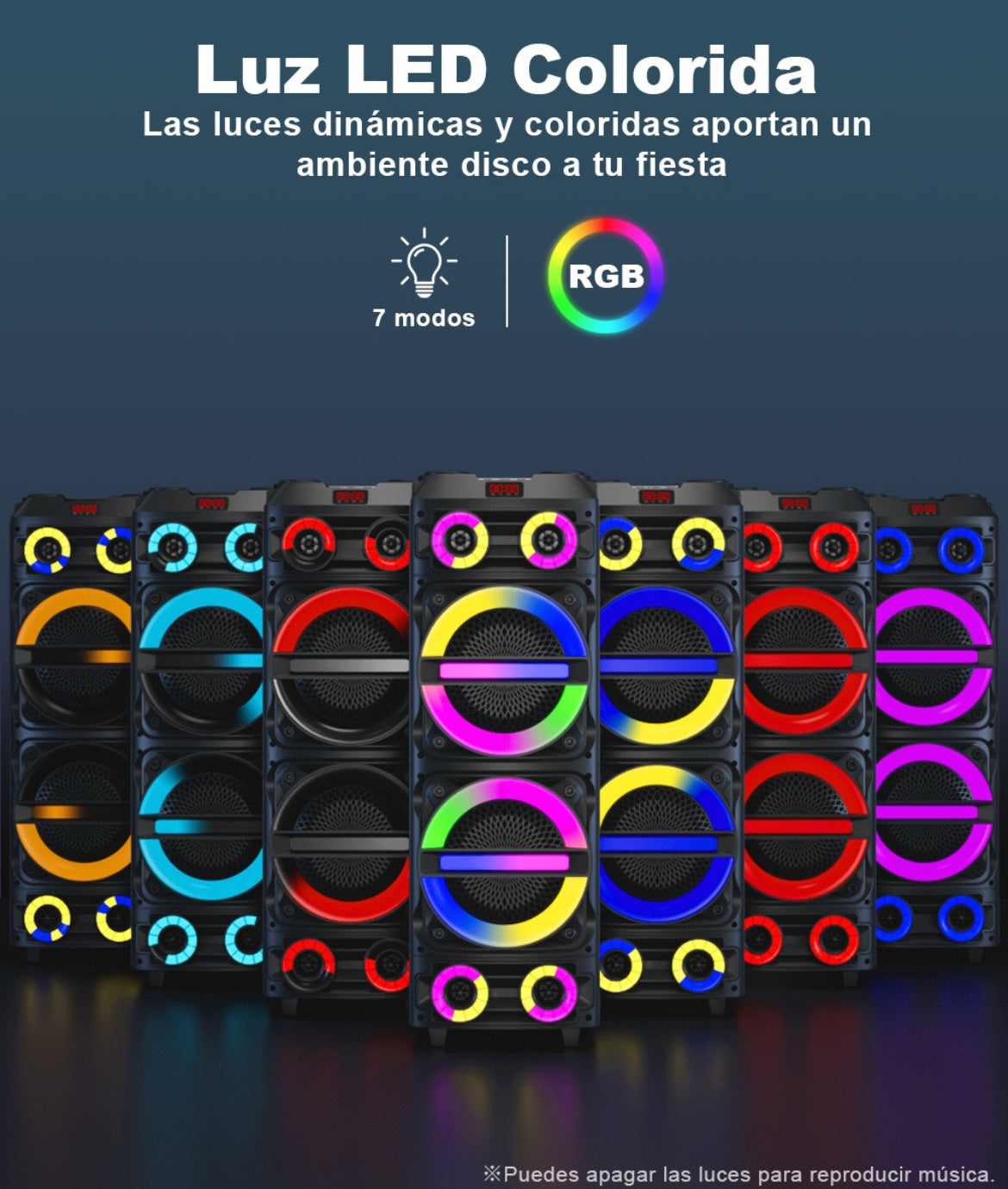 Alfamonla Gran Altavoz Inalámbrico Bluetooth Con Micrófono Y Eq, Subwoofer Karaoke Altavoz Exterior, Portátil Recargable Bocinas Grandes Amplificada Baffle, Soporte Bt/usb/tf/aux/fm/tws/mic