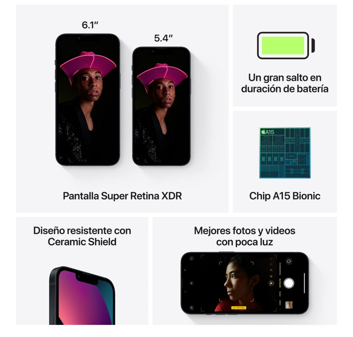 Apple iPhone 13 (128 GB) - Negro - Excelente sellado nuevo