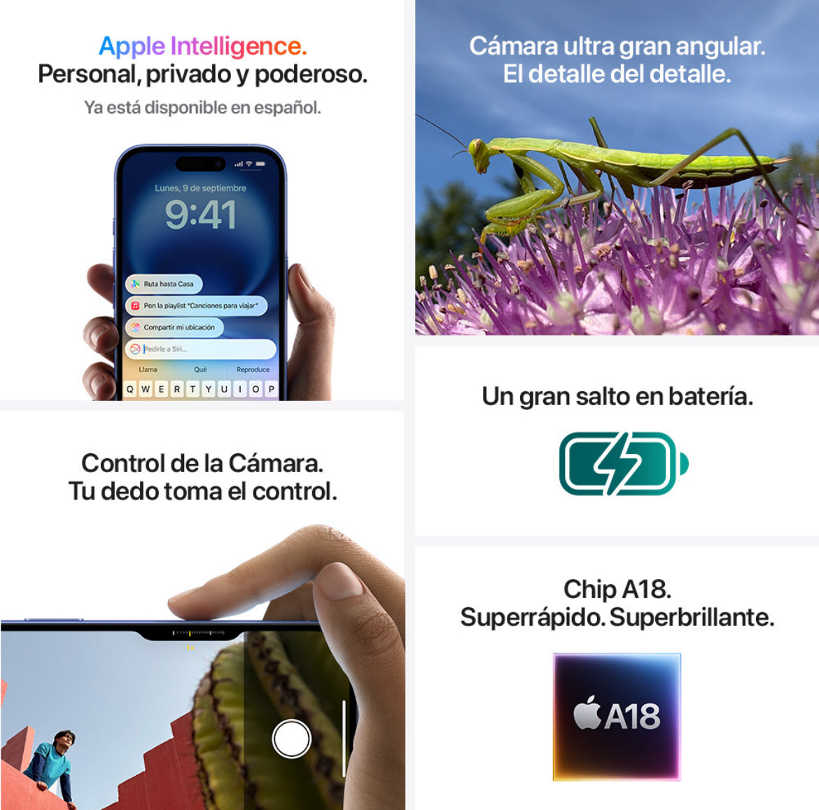 Apple iPhone 16 (128 GB) - Ultramarino - Distribuidor Autorizado