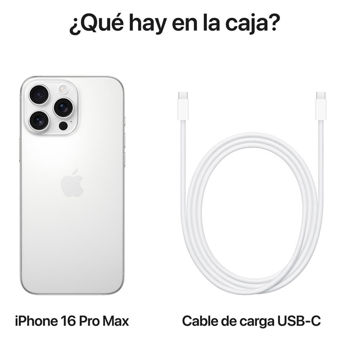 Apple iPhone 16 Pro Max (512 GB) - Titanio blanco - Distribuidor Autorizado