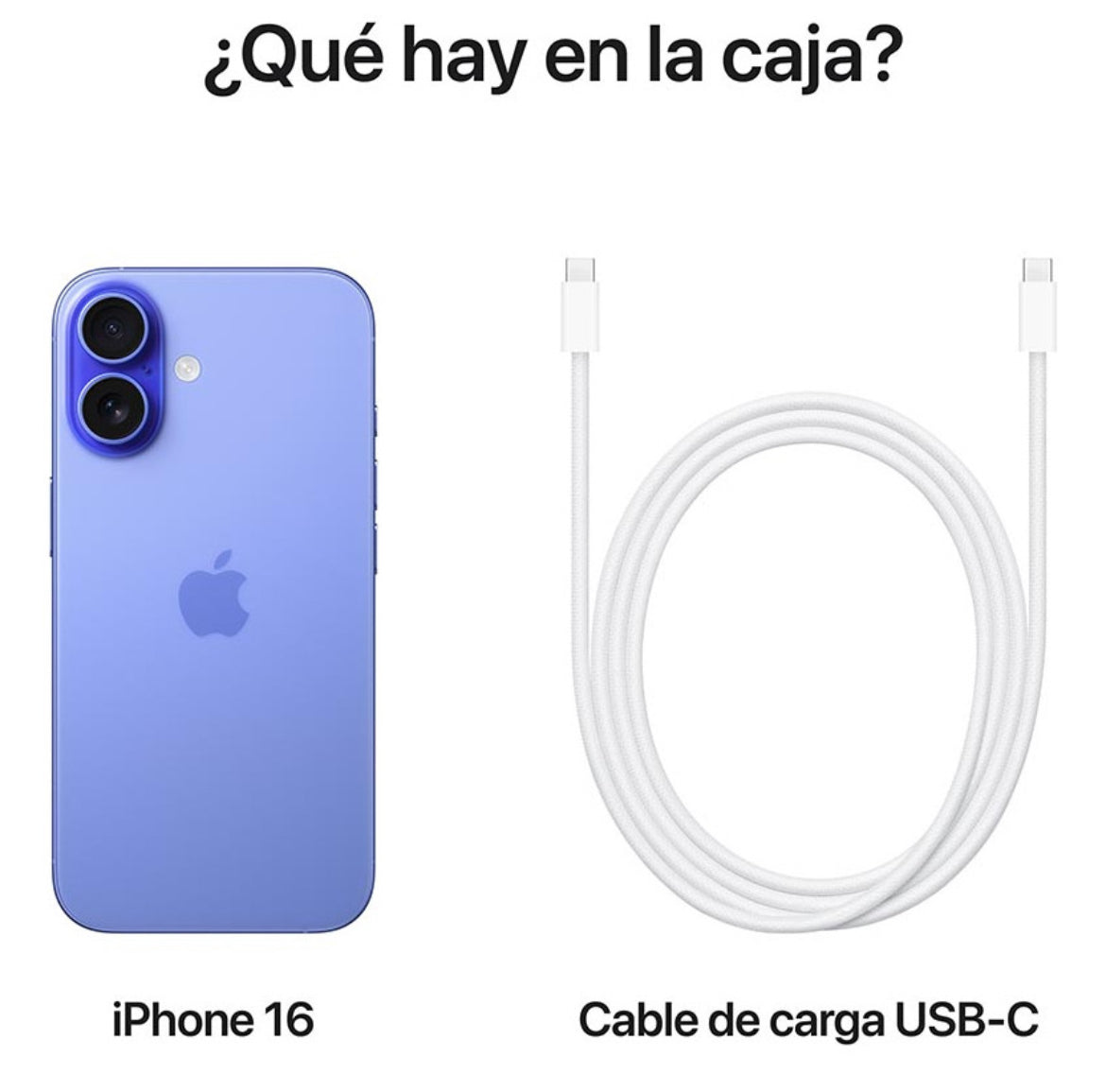 Apple iPhone 16 (128 GB) - Ultramarino - Distribuidor Autorizado