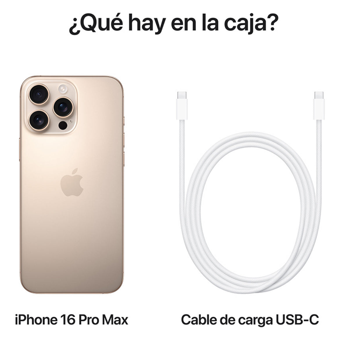 Apple iPhone 16 Pro Max (256 GB) - Titanio del desierto - Distribuidor Autorizado